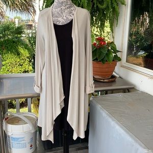 Women’s jacket 3x Style&Co elastic in back waterfall drape in front